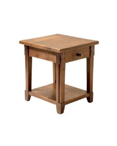 Industrial Revolution End Table (synthetic illustration; no displayed measurements)