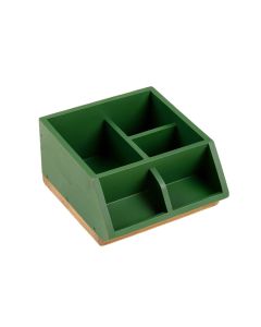 Pine Bluff Empty Coffee-Station Organizer - Green