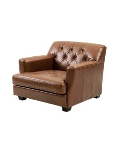 Tufted Left Square Arms Chaise Lounge (synthetic illustration; no displayed measurements)