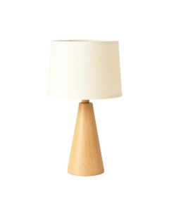Holly Bridge Table Lamp With A Plain Fabric Shade - Ivory