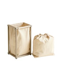Birch Crossing Laundry Sorting Station With Plain Removable Bags - Beige