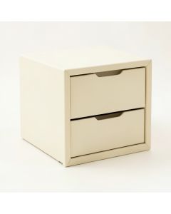 Stone Dell Small-Parts Storage Drawer Cabinet - Cream (synthetic illustration; no displayed measurements)