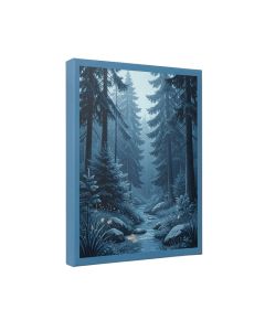 Holiday Hygge Forest Scene By Cathy Walters - Wrapped Canvas Print