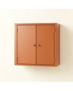 Vale Branch Wall-Mounted Laundry Cabinet - Terracotta (synthetic illustration; no displayed measurements)