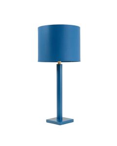 Sage Crest Floor Lamp With A Plain Fabric Shade - Blue (synthetic illustration; no displayed measurements)