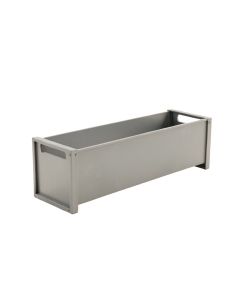 Brook Bend Narrow Outdoor Storage Bench - Gray