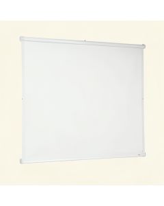 White Manual Wall/Ceiling Mounted Projector Screen (synthetic illustration; no displayed measurements)