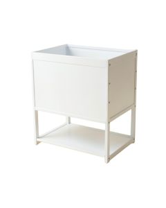 Aspen Brook Empty Raised Planter - White (synthetic illustration; no displayed measurements)