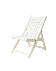 Vale Bridge Folding Outdoor Chair - White (synthetic illustration; no displayed measurements)