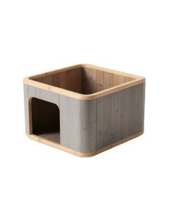 Hazel Bridge Empty Furniture-Style Litter Enclosure - Gray