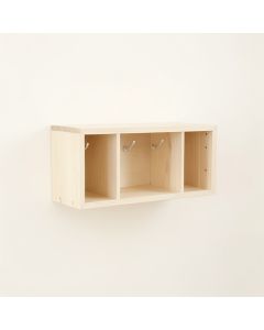 Slate Arc Wall-Mounted Entryway Organizer Shelf - Ivory (synthetic illustration; no displayed measurements)