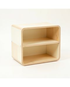 Linden Arc Low Toy Storage Unit - Cream (synthetic illustration; no displayed measurements)