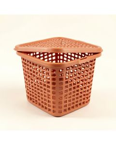 Stone Arc Laundry Hamper - Terracotta (synthetic illustration; no displayed measurements)