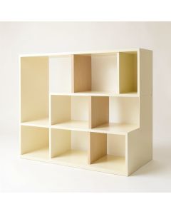 Reed Field Desktop Shelving Unit - Cream (synthetic illustration; no displayed measurements)