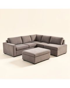 Ernest 109 '' Wide Symmetrical Modular Corner Sectional With Ottoman (synthetic illustration; no displayed measurements)