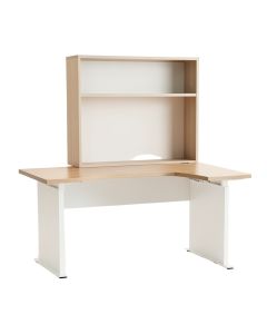 Klinger L-Shape Desk With Hutch (synthetic illustration; no displayed measurements)