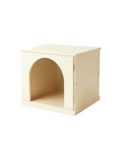 Olive Crossing Empty Furniture-Style Litter Enclosure - Cream (synthetic illustration; no displayed measurements)