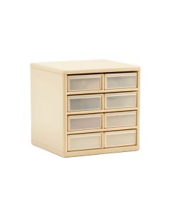 Cliff Dell Small-Parts Storage Drawer Cabinet - Beige (synthetic illustration; no displayed measurements)