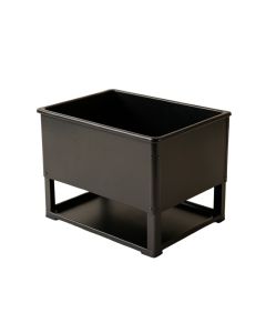 Meadow Arc Empty Raised Planter - Black (synthetic illustration; no displayed measurements)