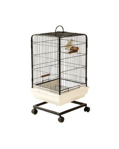 59 '' Bird Cage Pet Supplies Metal Cage With Rolling Stand