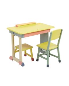 Flor Kids 20 '' Writing Desk And Two Chair Set