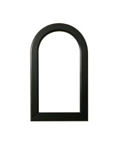 Heath Arc Framed Wall Mirror - Black