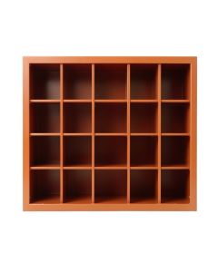 Wren Bluff Empty Mug-Storage Cabinet Insert - Terracotta