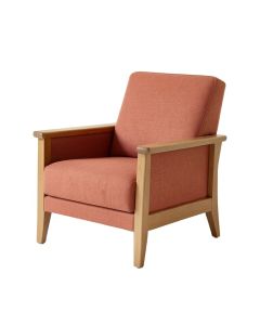 Laurel Bluff Upholstered Armchair - Terracotta (synthetic illustration; no displayed measurements)