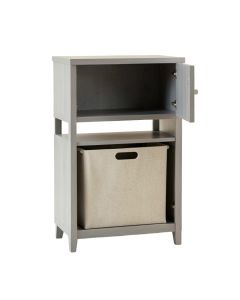 Slate Branch Freestanding Pull-Out Hamper Cabinet - Gray (synthetic illustration; no displayed measurements)