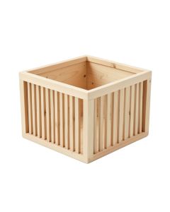Ridge Crossing Empty Furniture-Style Litter Enclosure - Beige (synthetic illustration; no displayed measurements)
