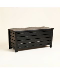 Birch Bluff Narrow Outdoor Storage Bench - Black (synthetic illustration; no displayed measurements)