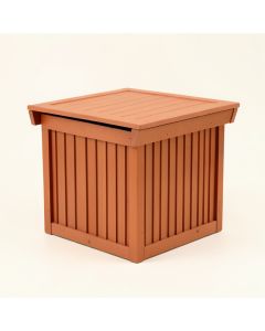 Meadow Branch Closed Outdoor Storage Box - Terracotta (synthetic illustration; no displayed measurements)
