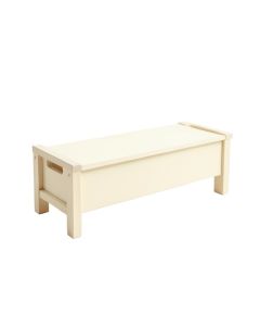 Juniper Bridge Narrow Outdoor Storage Bench - Cream (synthetic illustration; no displayed measurements)