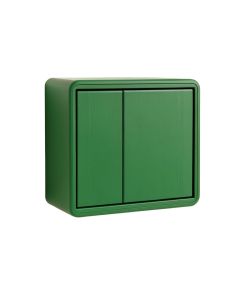 Flint Branch Wall-Mounted Entry Cabinet - Green