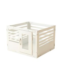 Cliff Crossing Empty Furniture-Style Pet Crate - White (synthetic illustration; no displayed measurements)