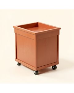 Glen Dale Empty Rolling Workshop Cart - Terracotta (synthetic illustration; no displayed measurements)