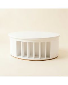 Flint Brook Shoe Storage Bench - White (synthetic illustration; no displayed measurements)