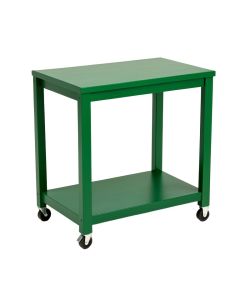 Cliff Dell Empty Rolling Workshop Cart - Green (synthetic illustration; no displayed measurements)