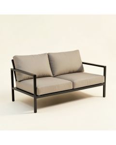 Biergh Patio Sofa With Cushions (synthetic illustration; no displayed measurements)