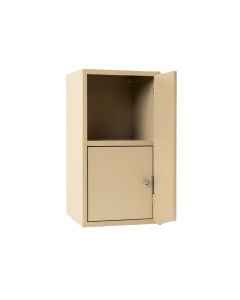 Oak Edge Wall-Mounted Entry Cabinet - Beige