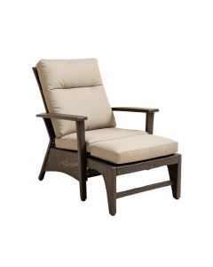 Pangburn Haven All-Weather Outdoor Recliner Patio Chair With Cushions And Ottoman (synthetic illustration; no displayed measurements)