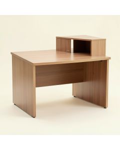 Office Writing Desk With Hutch (synthetic illustration; no displayed measurements)
