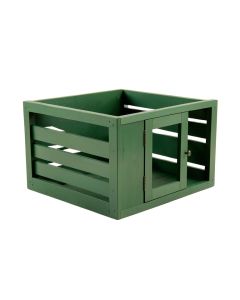 Elm Brook Empty Furniture-Style Pet Crate - Green