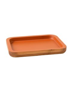 Oak Bend Serving Tray - Terracotta (synthetic illustration; no displayed measurements)