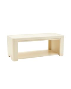 Cove Crest Narrow Outdoor Storage Bench - Ivory