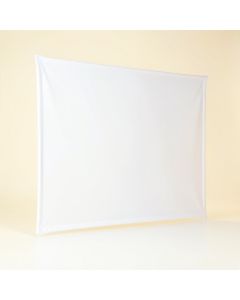 White Portable Projection Screen (synthetic illustration; no displayed measurements)