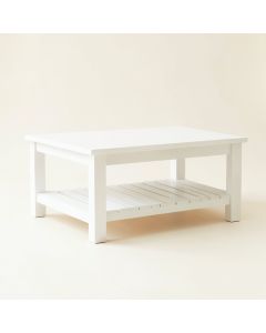 Linden Field Coffee Table - White (synthetic illustration; no displayed measurements)