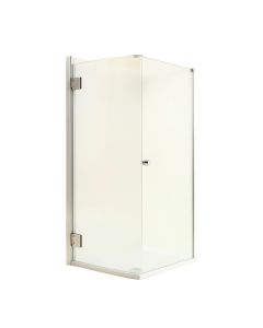 Aqua 48 '' W X 58 '' H Hinged Semi-Frameless Tub Door (synthetic illustration; no displayed measurements)