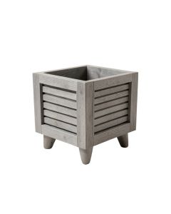 Cove Bluff Empty Raised Planter - Gray