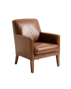 Park View Upholstered Arm Chair In Brown Oak